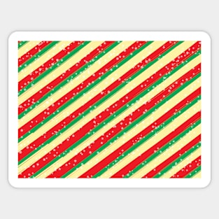 Colorful christmas pattern stripes Sticker